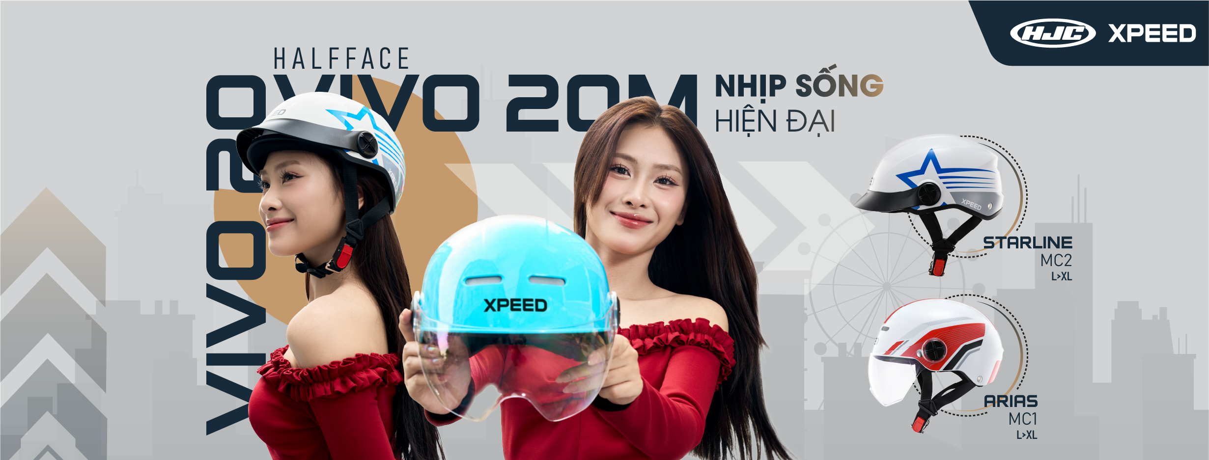 MŨ BẢO HIỂM NỬA ĐẦU