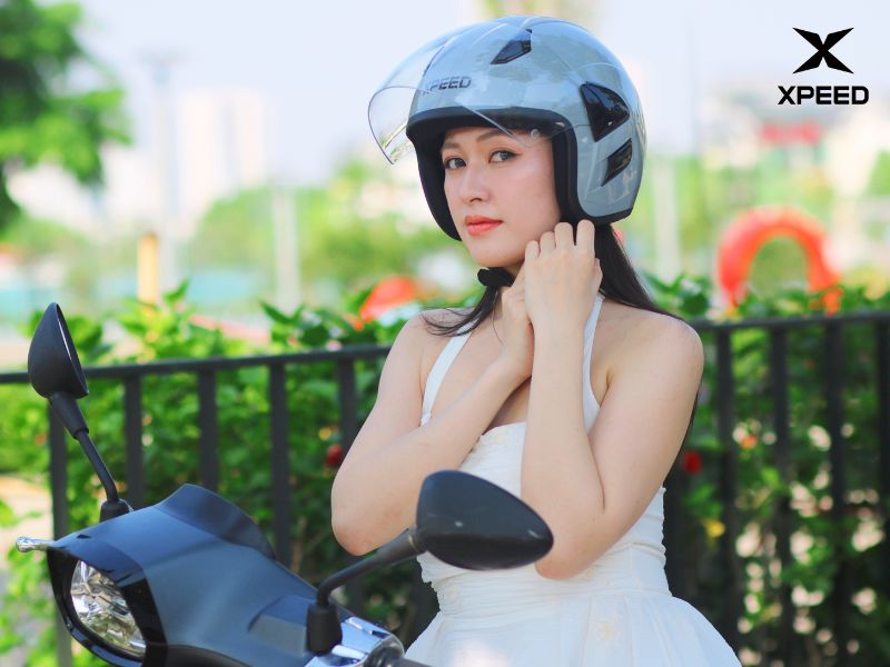 Mũ bảo hiểm xe điện 3/4